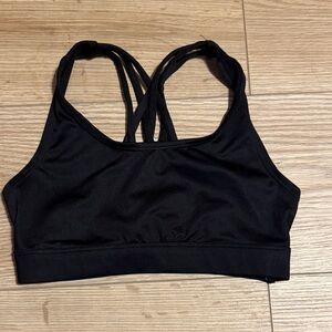 Justice Black Children’s Strappy Sports Bra